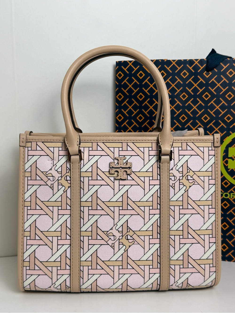NWT Tory Burch Blake Basketweave Small Tote